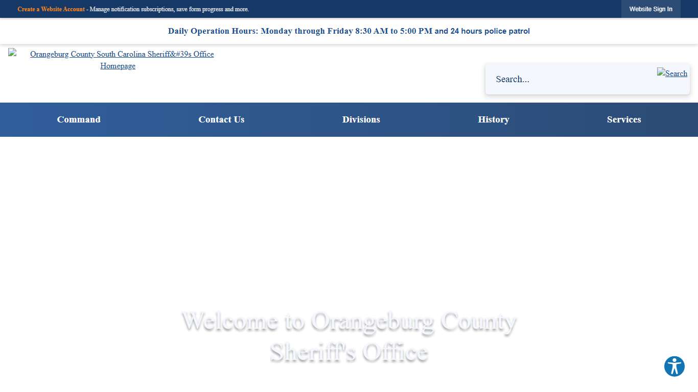 Sheriff's Office Orangeburg County, SC