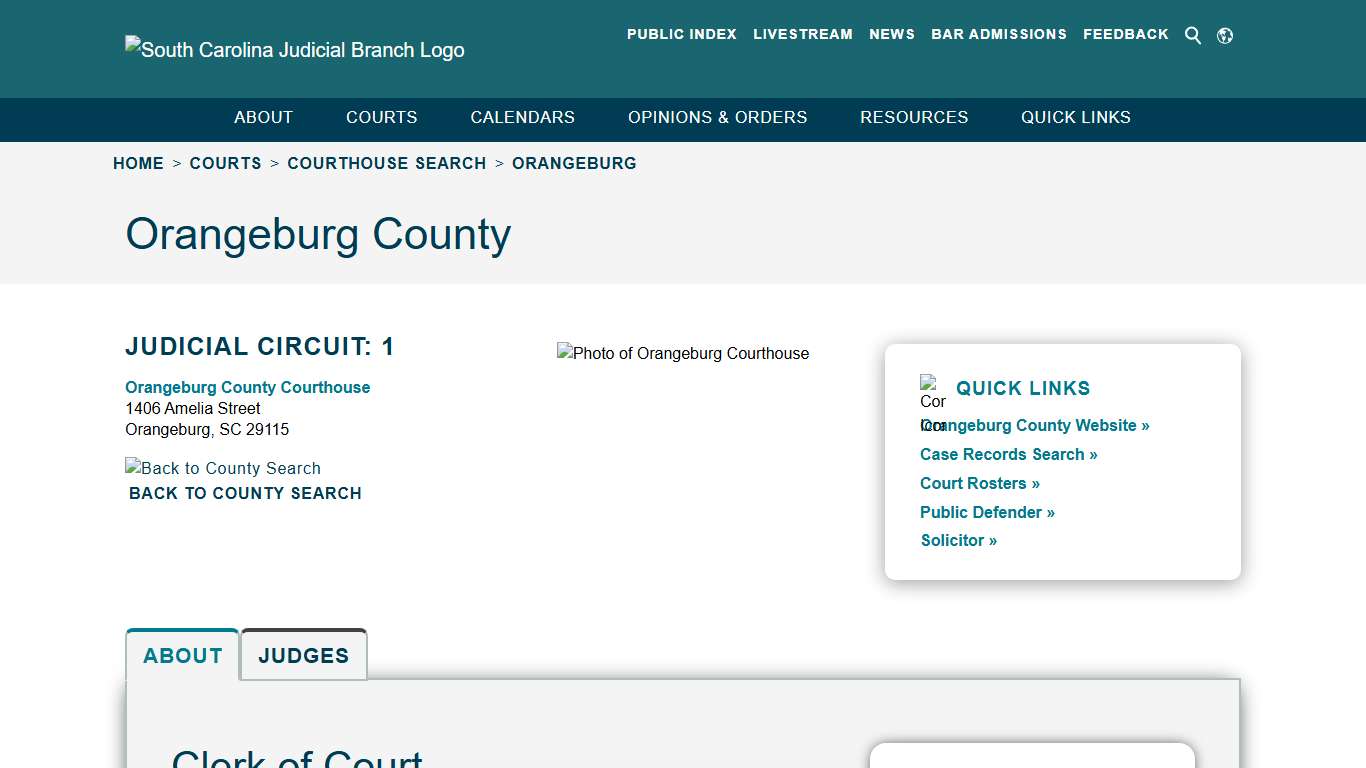 Orangeburg - South Carolina Judicial Branch