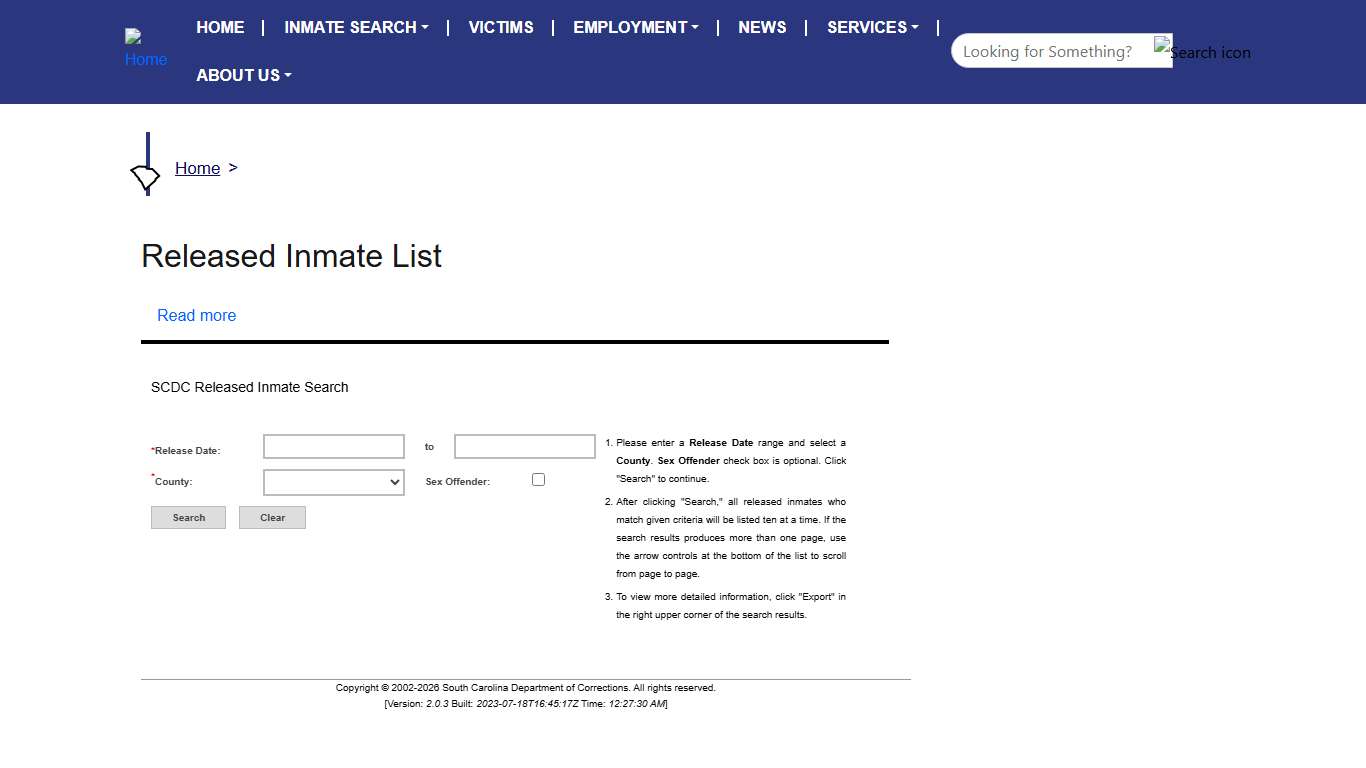 | South Carolina Department of Corrections